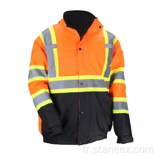 Vestes réfléchissantes de sécurité des vêtements d'hiver High Vis Vis